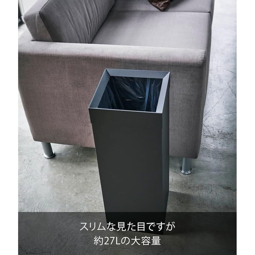 tower トラッシュカン タワー 角型 ブラック 4489 | TAKASHIMAYA