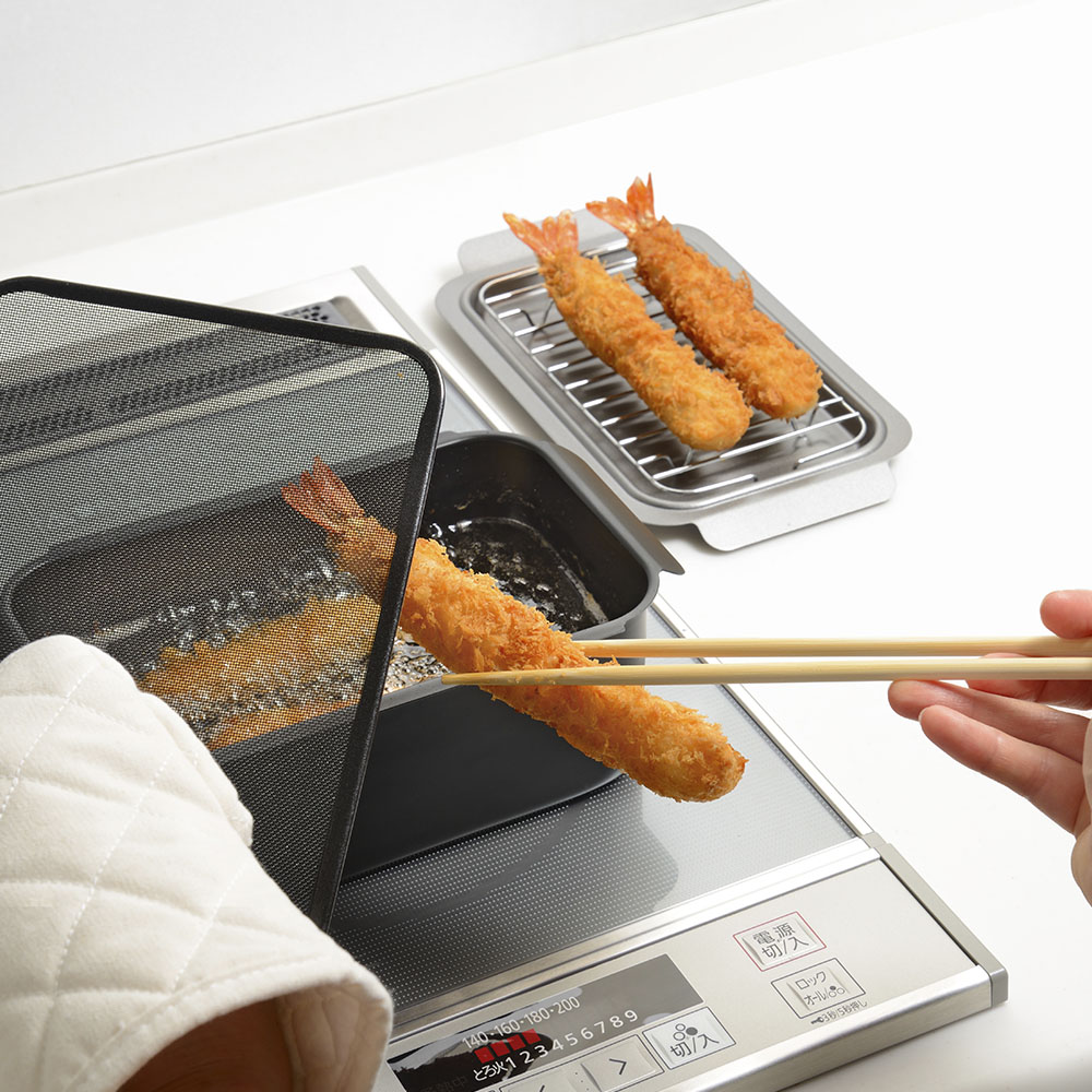 ポコフリットIH対応角型揚げ鍋3点セット RB-2929 | TAKASHIMAYA
