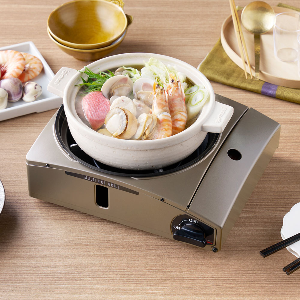 イワタニマルチスモールグリルセット専用ボンベ4本付き イワタニカセットフー “マルチカットグリル” | TAKASHIMAYA グルメ