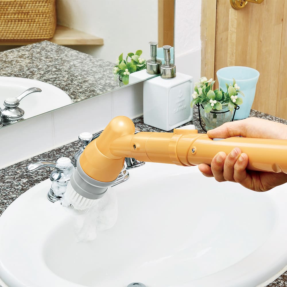 電動ボディブラシ ロングハンドル 防水仕様 本体 充電式ロングポリッシャー（電動ブラシ） | TAKASHIMAYA グルメ
