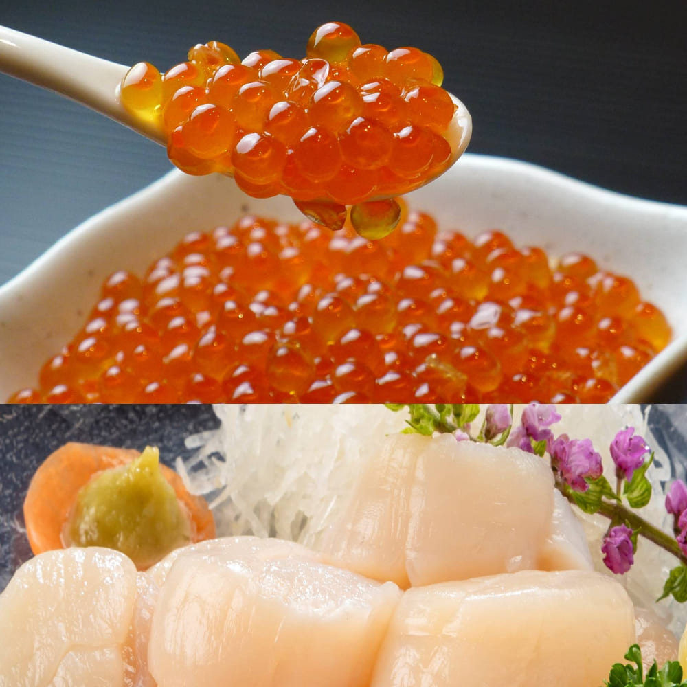 根室・藤井水産＞ いくら醤油漬け・お刺身帆立 | TAKASHIMAYA グルメ