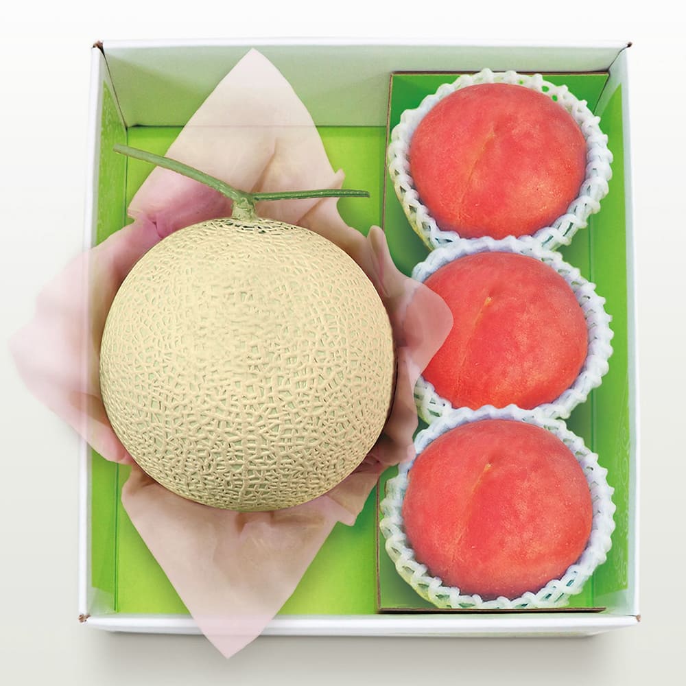 メロン 3枚セット マスクメロン＆水蜜桃 詰合せ | TAKASHIMAYA グルメ＆コンフォート