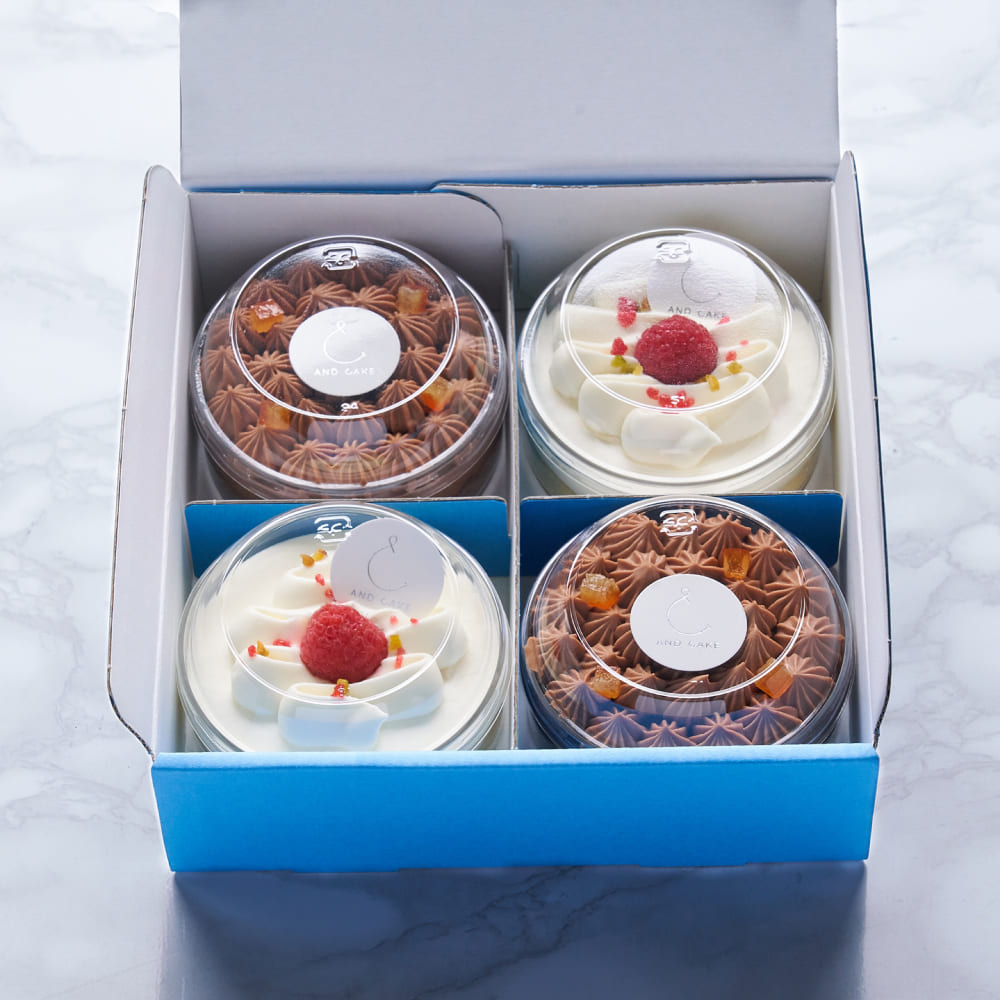 【専用】ショートケーキ&ボックスチョコ AND CAKE＞ショートケーキ&ショートケーキ ショコラ 4P | TAKASHIMAYA