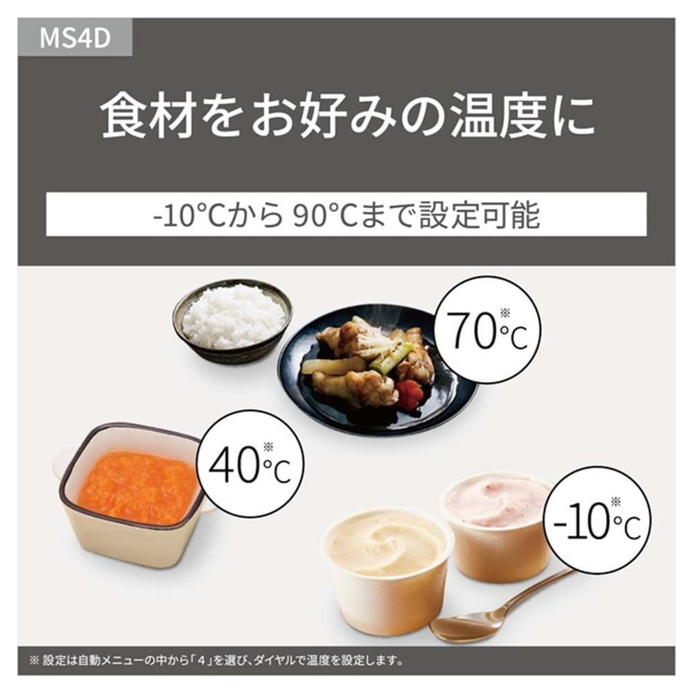 パナソニック オーブンレンジ オフホワイト NE-MS4D-W | TAKASHIMAYA